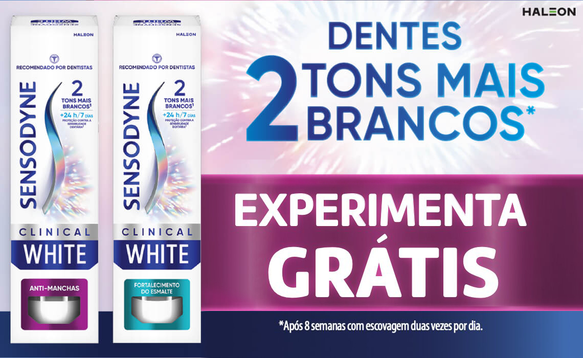 Sensodyne Clinical White: Experimenta Grátis
